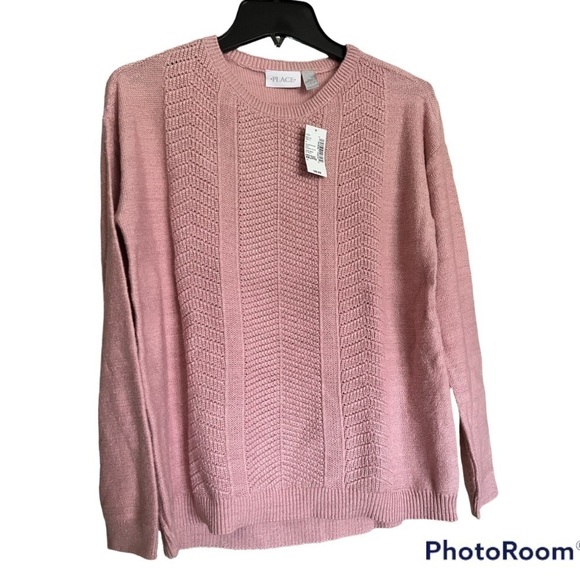 GIRLS Stitched Sweater - Cosmic Rays Sz 16 - The Children’s Place - Picture 1 of 2